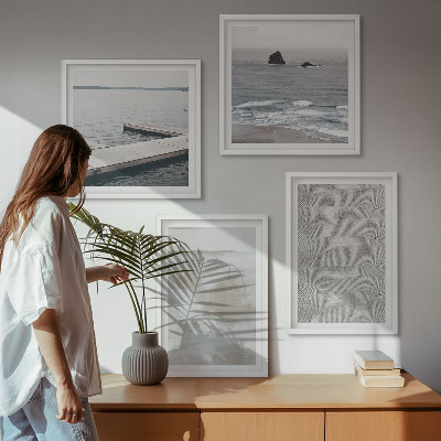 Multi-piece wall decor set Abstract design modern textures