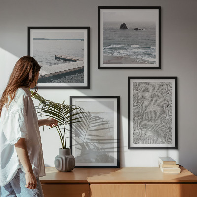 Multi-piece wall decor set Abstract design modern textures