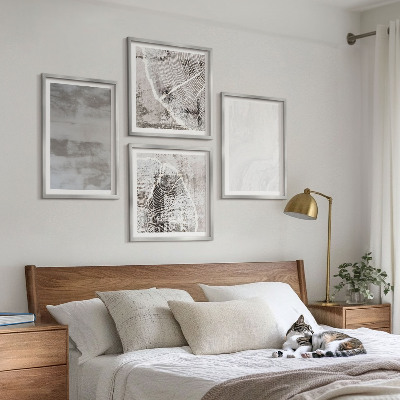 Wall art set Abstract modern shapes