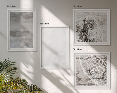Wall art set Abstract modern shapes