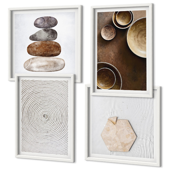 Wall art set Textures in modern art
