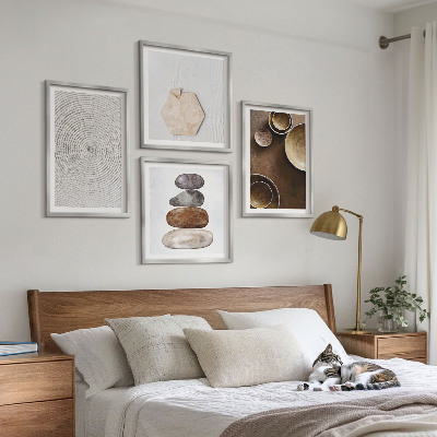 Wall art set Textures in modern art