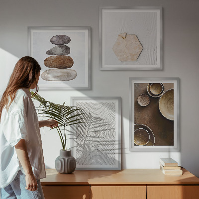 Wall art set Textures in modern art