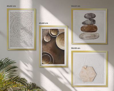 Wall art set Textures in modern art