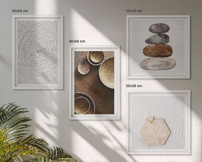Wall art set Textures in modern art