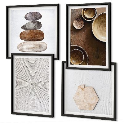 Wall art set Textures in modern art
