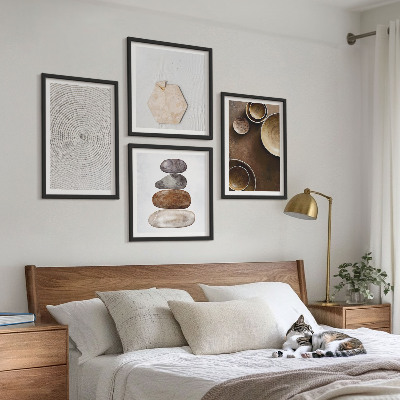 Wall art set Textures in modern art