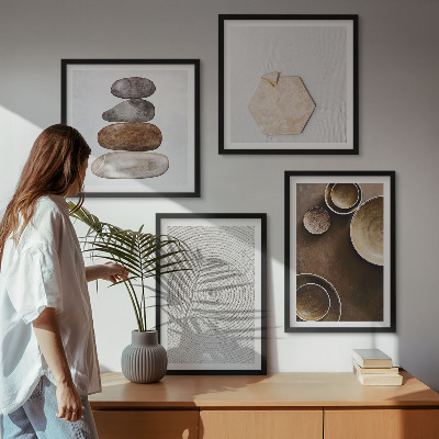 Wall art set Textures in modern art