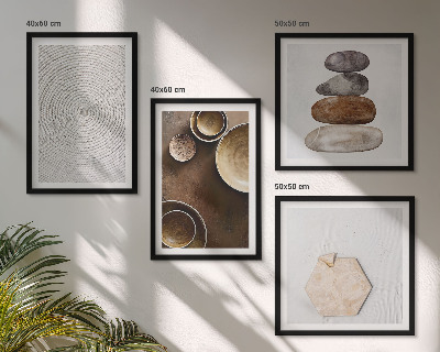Wall art set Textures in modern art