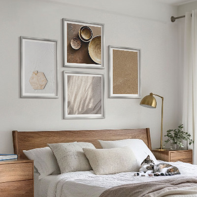 Multi-piece wall decor set Minimalist warm textures