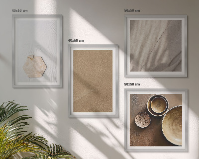 Multi-piece wall decor set Minimalist warm textures
