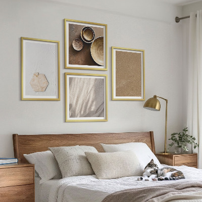 Multi-piece wall decor set Minimalist warm textures