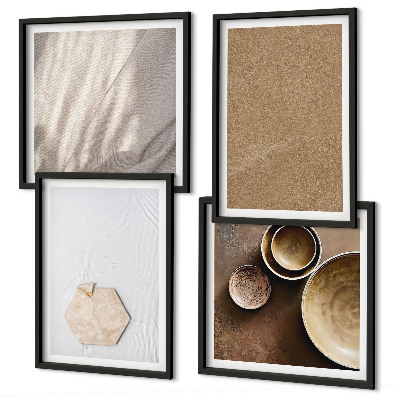 Multi-piece wall decor set Minimalist warm textures