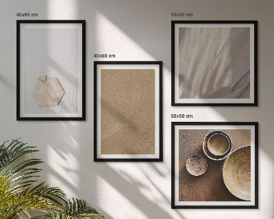 Multi-piece wall decor set Minimalist warm textures