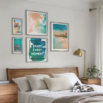 Holiday atmosphere wall art set of 5 pieces
