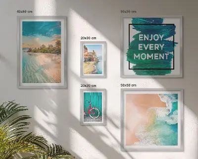 Holiday atmosphere wall art set of 5 pieces