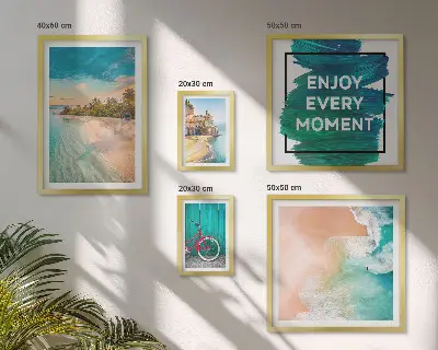 Holiday atmosphere wall art set of 5 pieces
