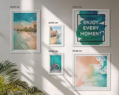 Holiday atmosphere wall art set of 5 pieces