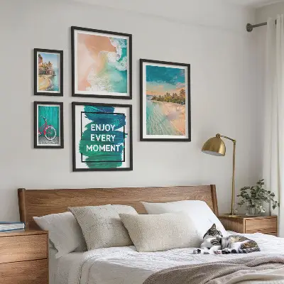 Holiday atmosphere wall art set of 5 pieces