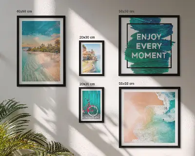 Holiday atmosphere wall art set of 5 pieces