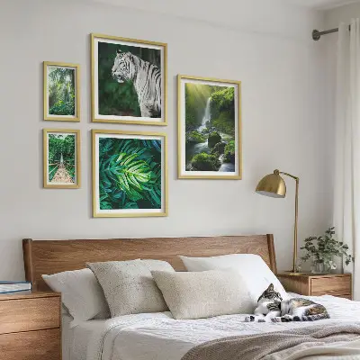 Framed photo set Tropical nature landscapes