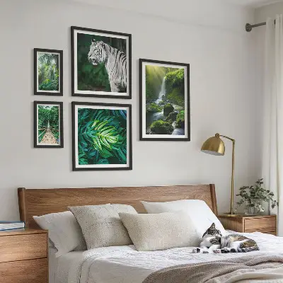 Framed photo set Tropical nature landscapes