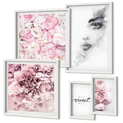 Gallery wall A floral portrait about home