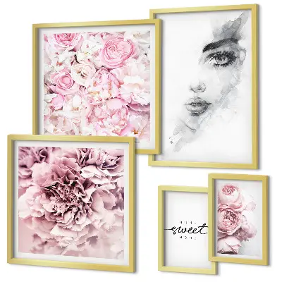 Gallery wall A floral portrait about home