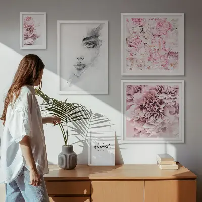 Gallery wall A floral portrait about home