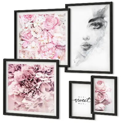 Gallery wall A floral portrait about home