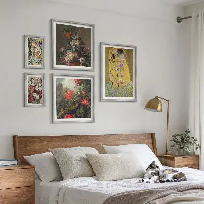 Framed photo set Floral art compositions