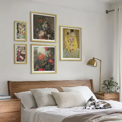 Framed photo set Floral art compositions