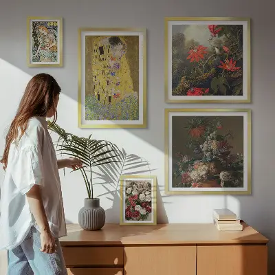 Framed photo set Floral art compositions