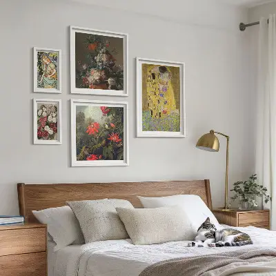 Framed photo set Floral art compositions