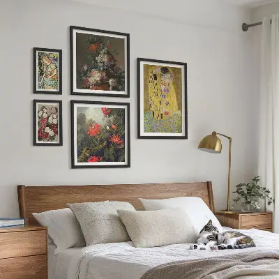 Framed photo set Floral art compositions