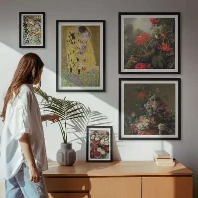 Framed photo set Floral art compositions