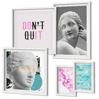 Gallery wall Stylish classic modern decorations