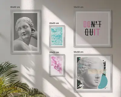 Gallery wall Stylish classic modern decorations