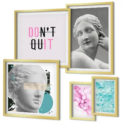 Gallery wall Stylish classic modern decorations