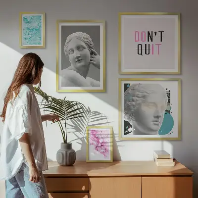 Gallery wall Stylish classic modern decorations