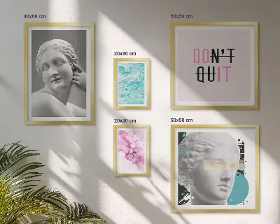 Gallery wall Stylish classic modern decorations