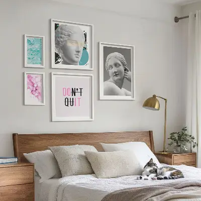 Gallery wall Stylish classic modern decorations
