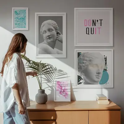 Gallery wall Stylish classic modern decorations