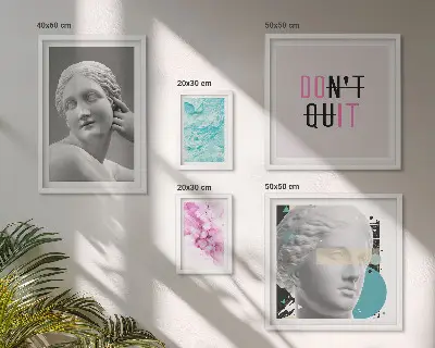 Gallery wall Stylish classic modern decorations