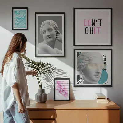 Gallery wall Stylish classic modern decorations