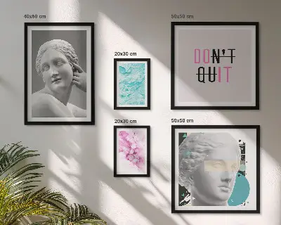 Gallery wall Stylish classic modern decorations