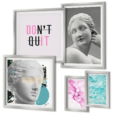 Gallery wall Stylish classic modern decorations