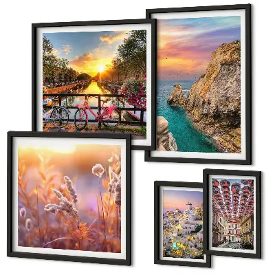 Coastal landscapes of Europe gallery wall