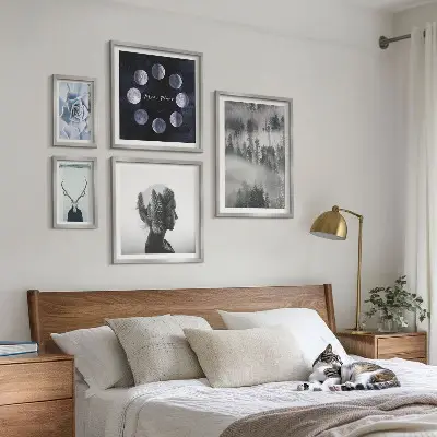 Framed photo set Natural forest space motifs