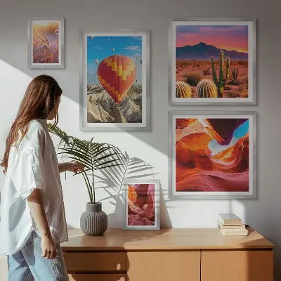 Desert balloons gallery wall print